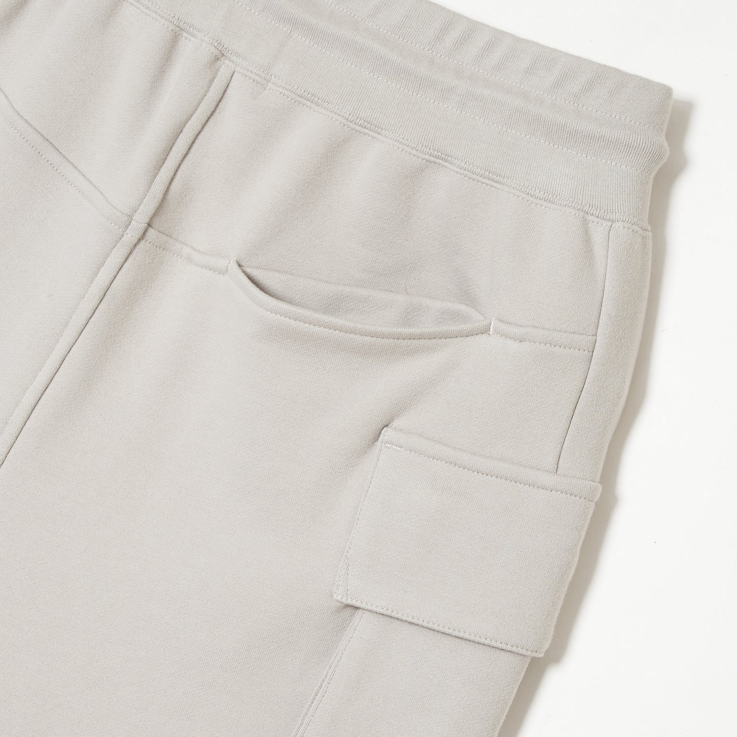 Suvin Sweat Cargo Shorts Greige